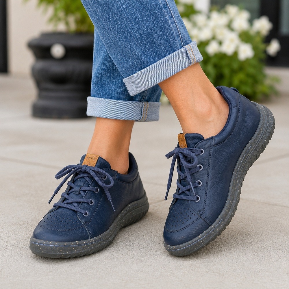 Jambu Clover Plant Based Navy Blue Walking Sneakers Shoes Women 8.5M J2CLV73